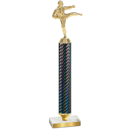 Value Black Carbon Fiber Karate Trophy