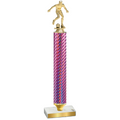 Value Pink Carbon Fiber Soccer Trophy