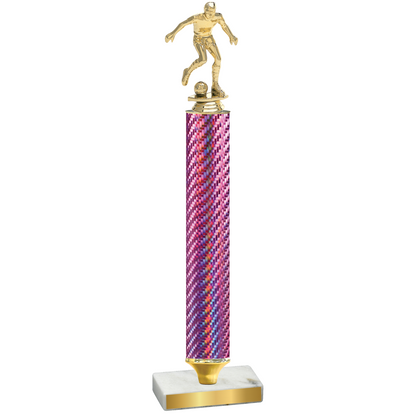 Value Pink Carbon Fiber Soccer Trophy