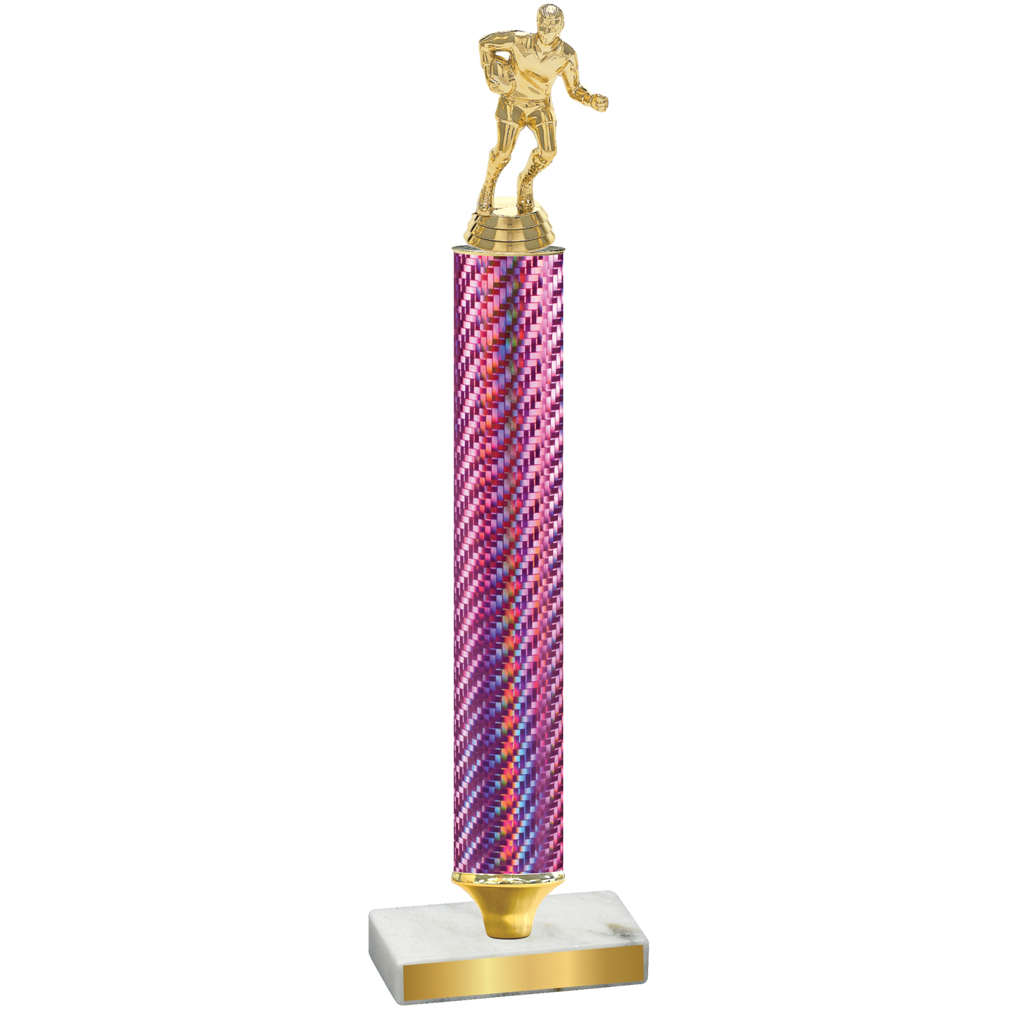 Value Pink Carbon Fiber Rugby Trophy