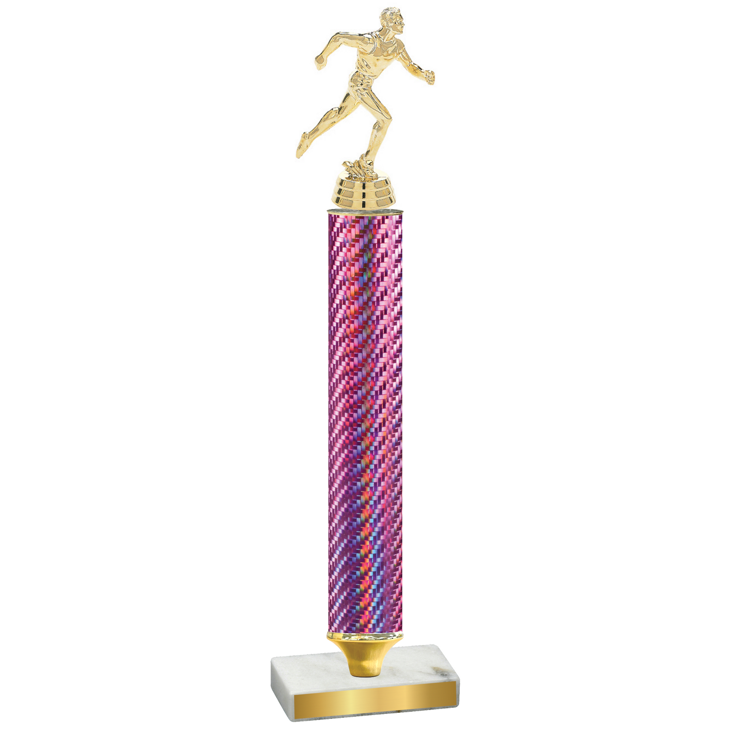 Value Pink Carbon Fiber Running Trophy