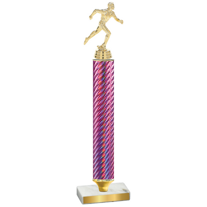 Value Pink Carbon Fiber Running Trophy