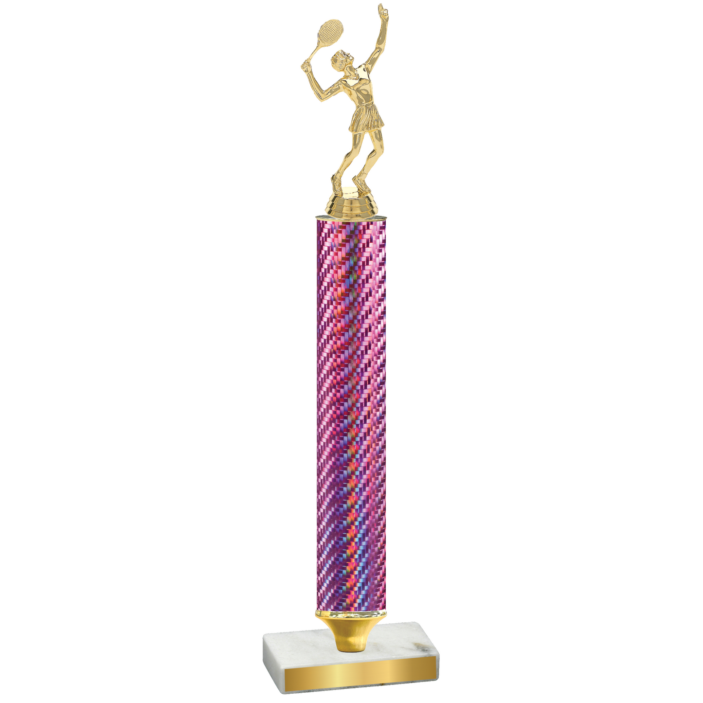 Value Pink Carbon Fiber Tennis Trophy