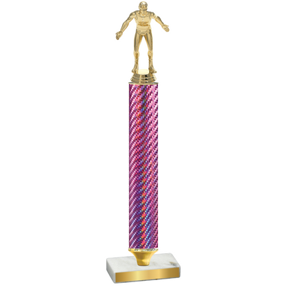 Value Pink Carbon Fiber Wrestling Trophy