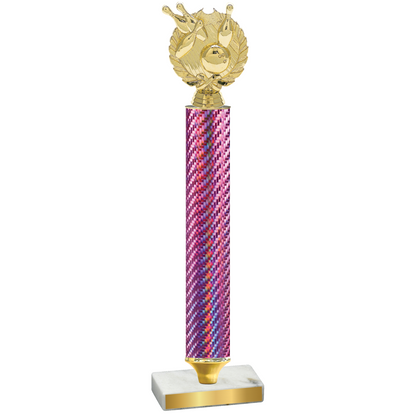 Value Pink Carbon Fiber Bowling Trophy