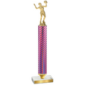 Value Pink Carbon Fiber Volleyball Trophy