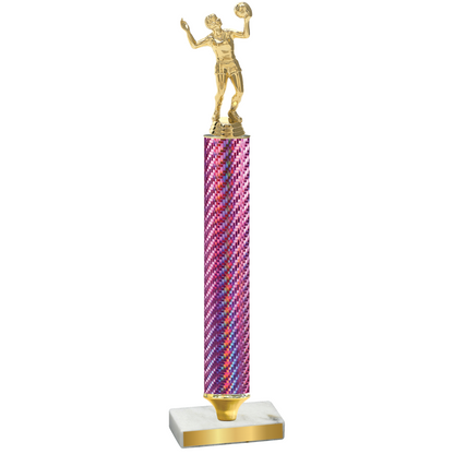 Value Pink Carbon Fiber Volleyball Trophy