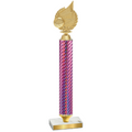 Value Pink Carbon Fiber Volleyball Trophy