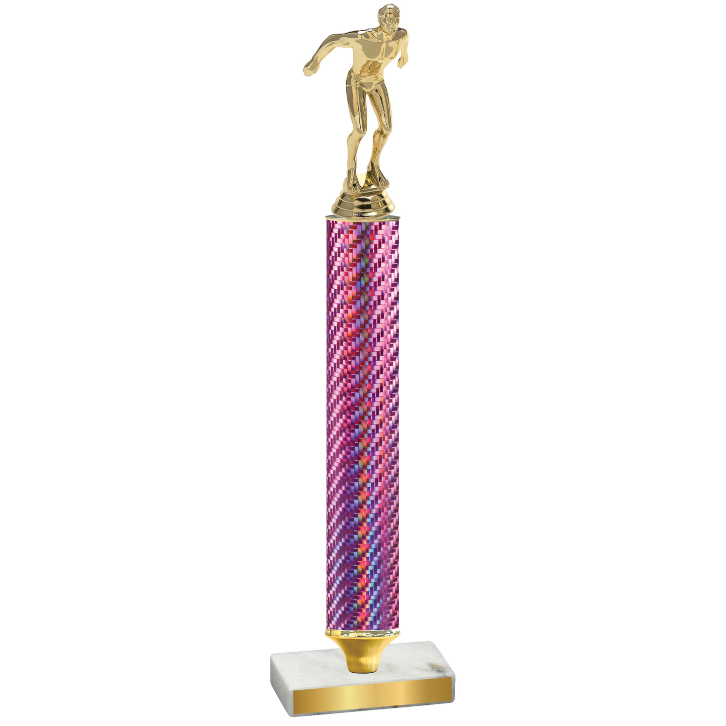 Value Pink Carbon Fiber Swimming Trophy