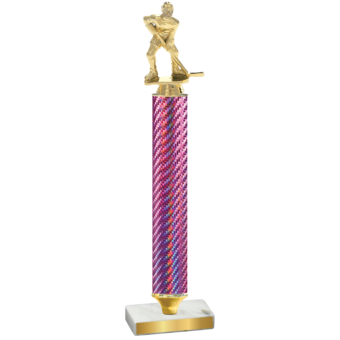 Value Pink Carbon Fiber Hockey Trophy