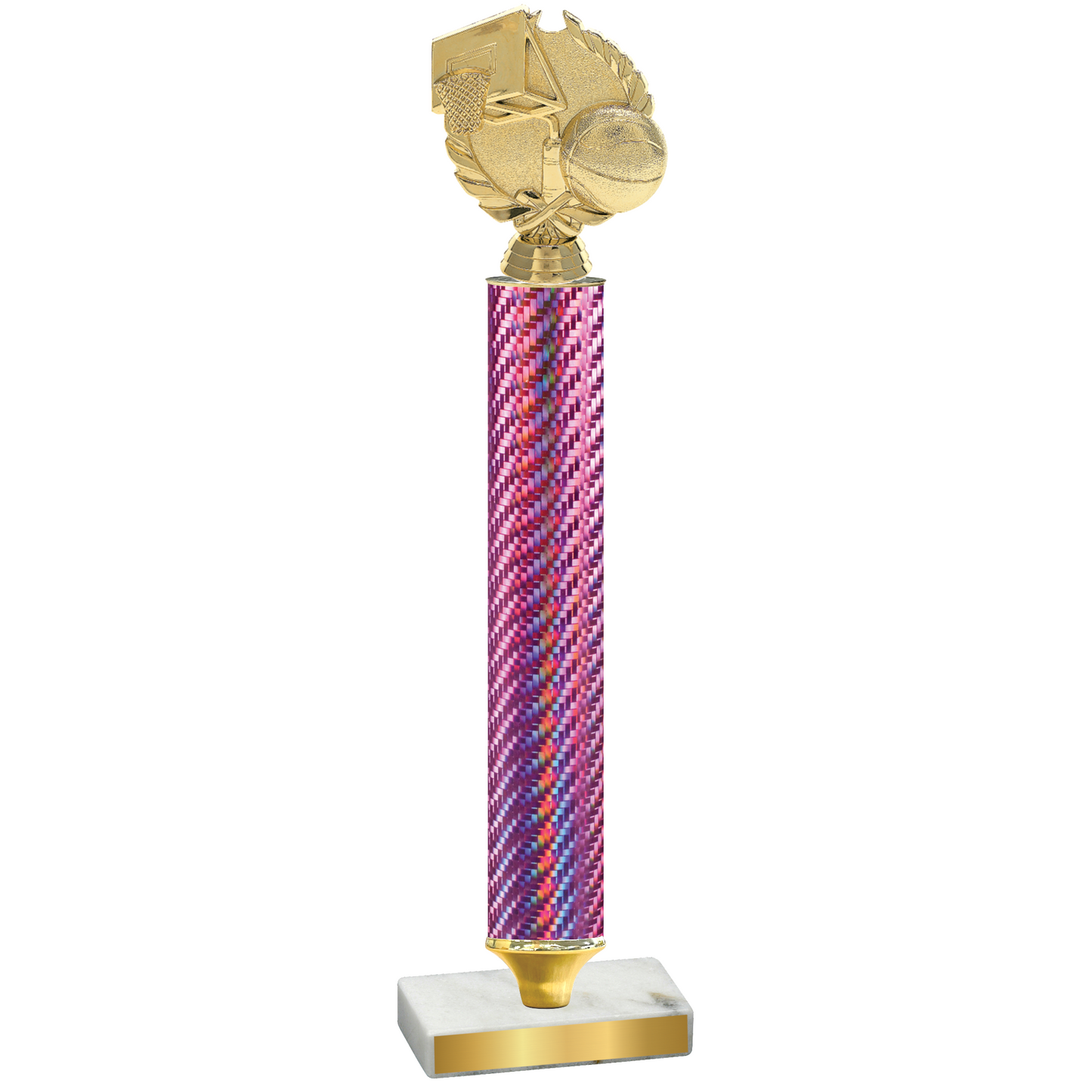 Value Pink Carbon Fiber Basketball Trophy