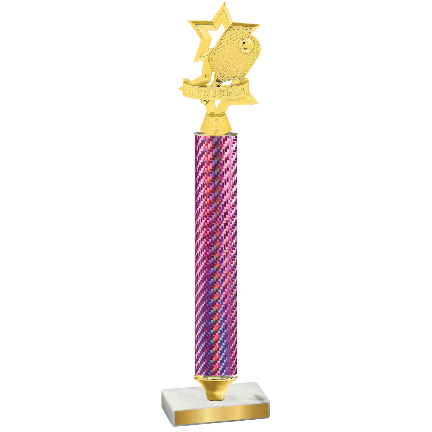 Value Pink Carbon Fiber Pickleball Trophy