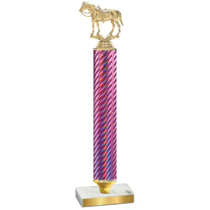 Value Pink Carbon Fiber Horses Trophy