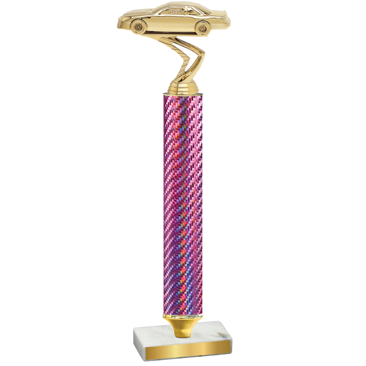 Value Pink Carbon Fiber Cars Trophy