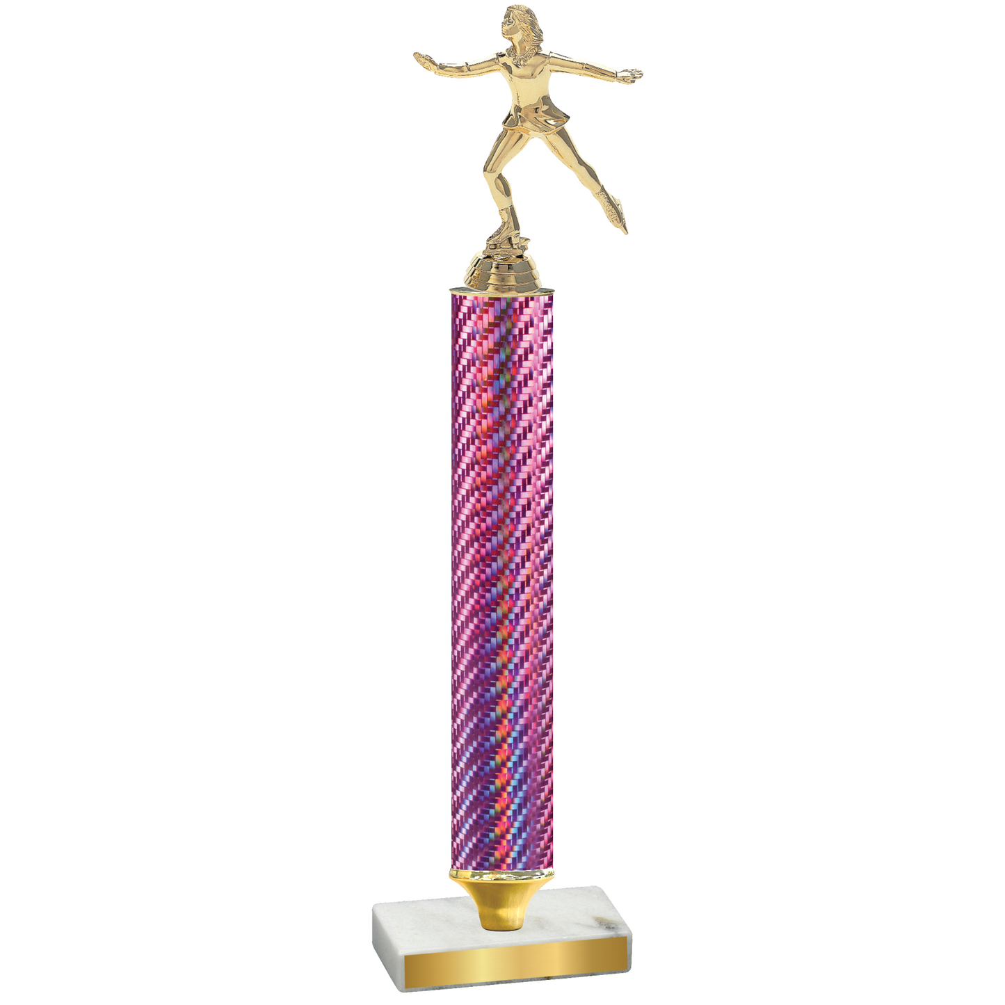 Value Pink Carbon Fiber Skater Trophy