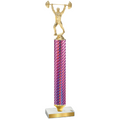 Value Pink Carbon Fiber Weights Trophy