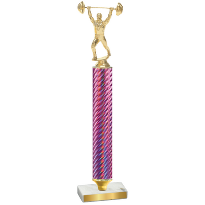 Value Pink Carbon Fiber Weights Trophy