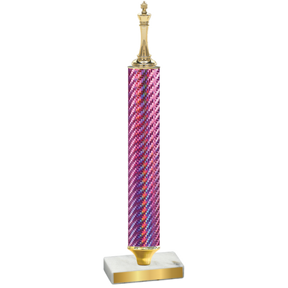 Value Pink Carbon Fiber Chess Trophy