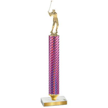 Value Pink Carbon Fiber Golf Trophy