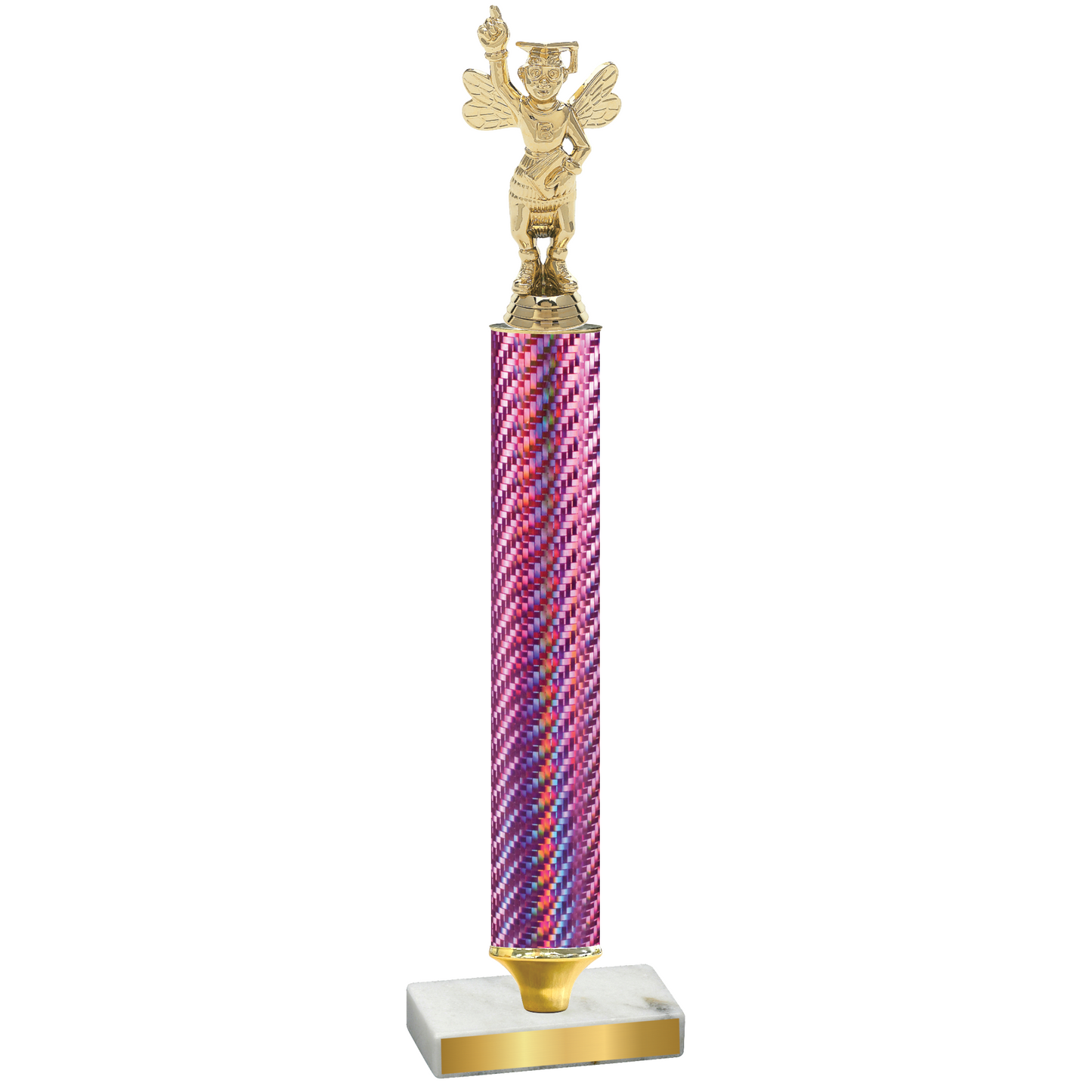 Value Pink Carbon Fiber Academics Trophy