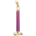 Value Pink Carbon Fiber Baseball Trophy