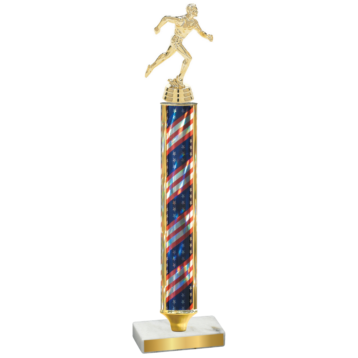 Value Flag USA Running Trophy