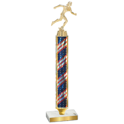 Value Flag USA Running Trophy