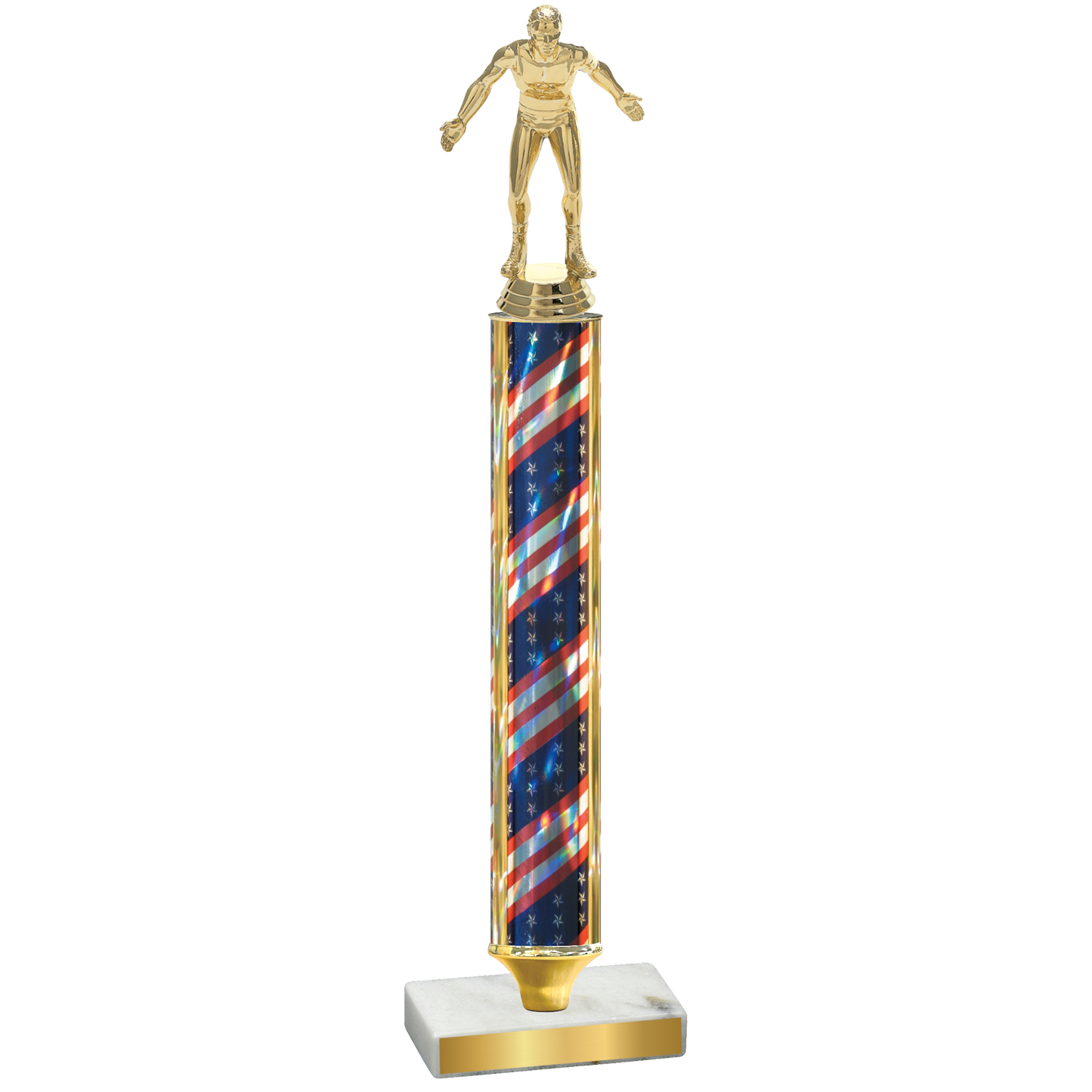 Value Flag USA Wrestling Trophy