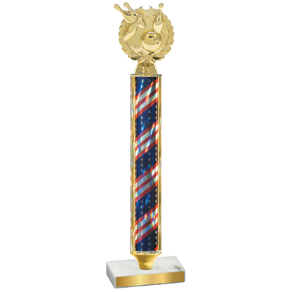 Value Flag USA Bowling Trophy