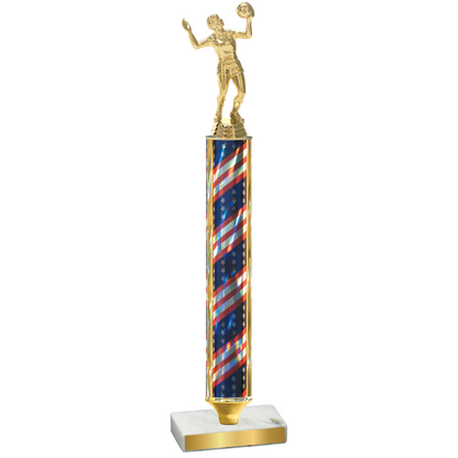 Value Flag USA Volleyball Trophy