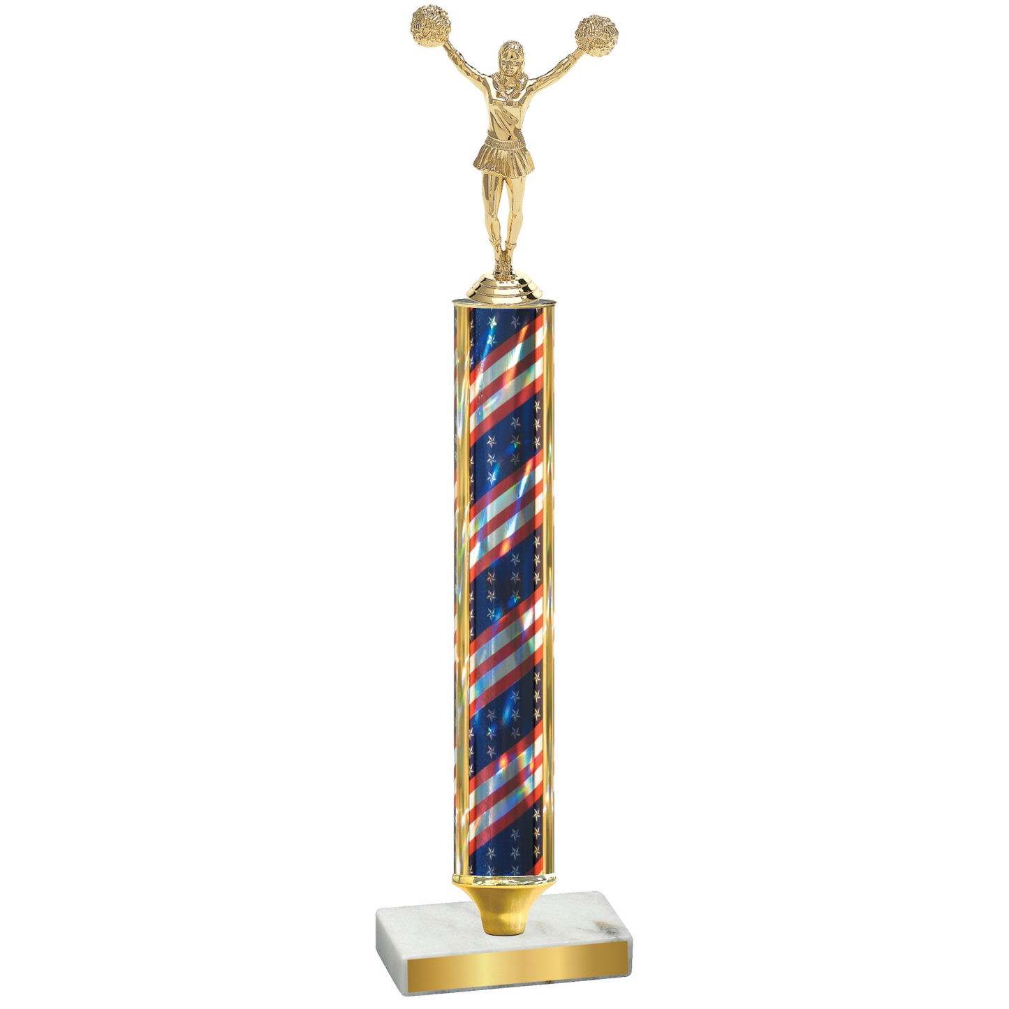 Value Flag USA Cheerleading Trophy