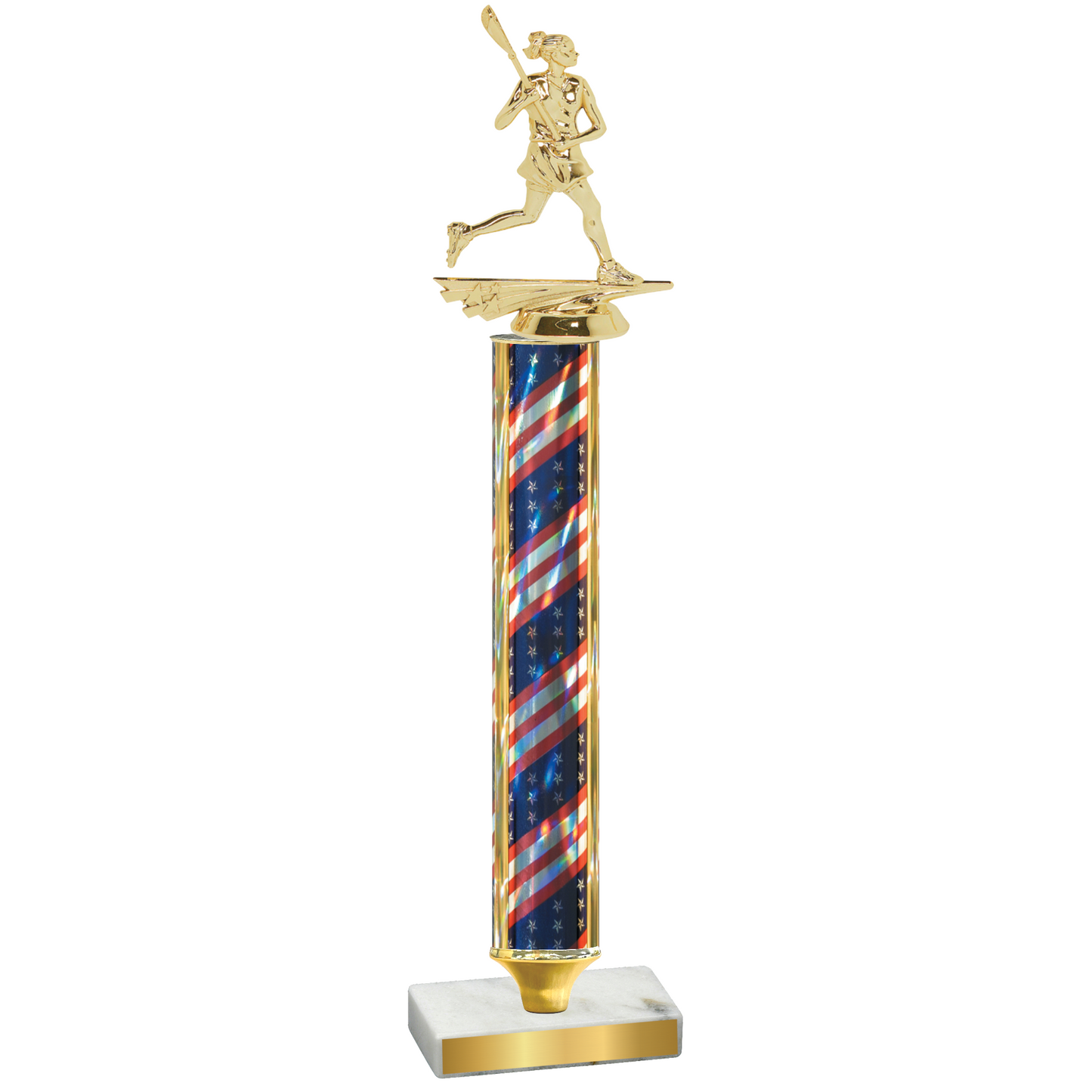 Value Flag USA Lacrosse Trophy