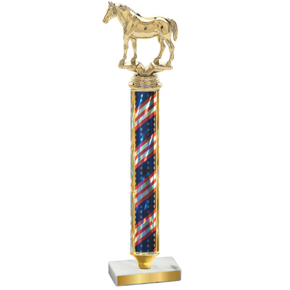 Value Flag USA Horses Trophy