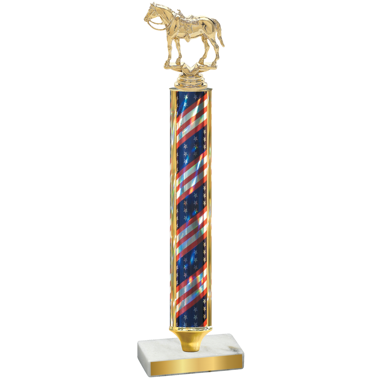 Value Flag USA Horses Trophy