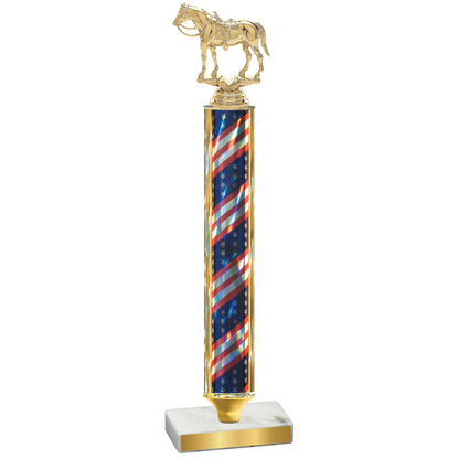 Value Flag USA Horses Trophy