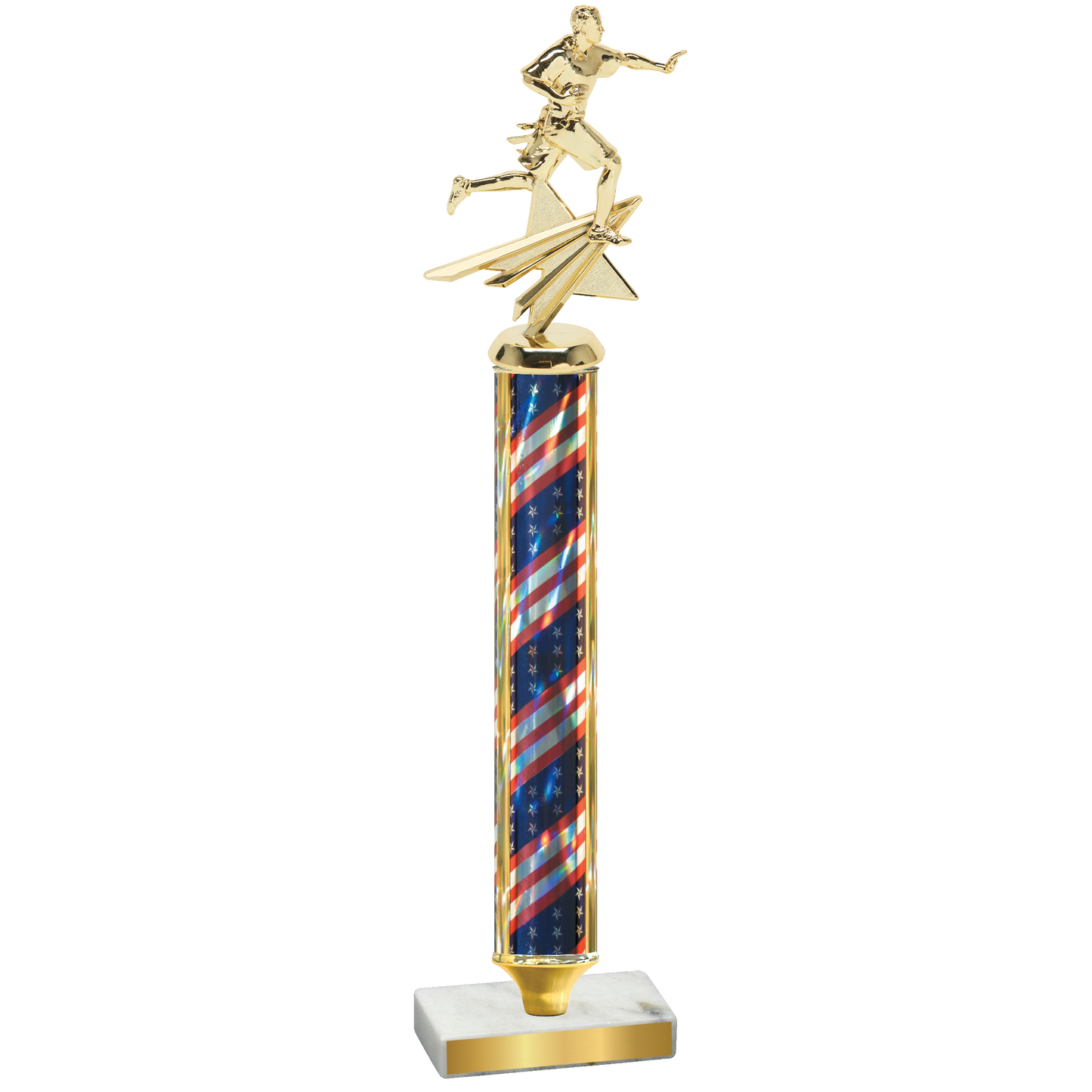 Value Flag USA Flag Football Trophy