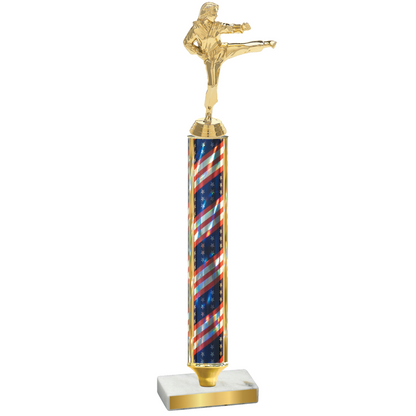 Value Flag USA Karate Trophy