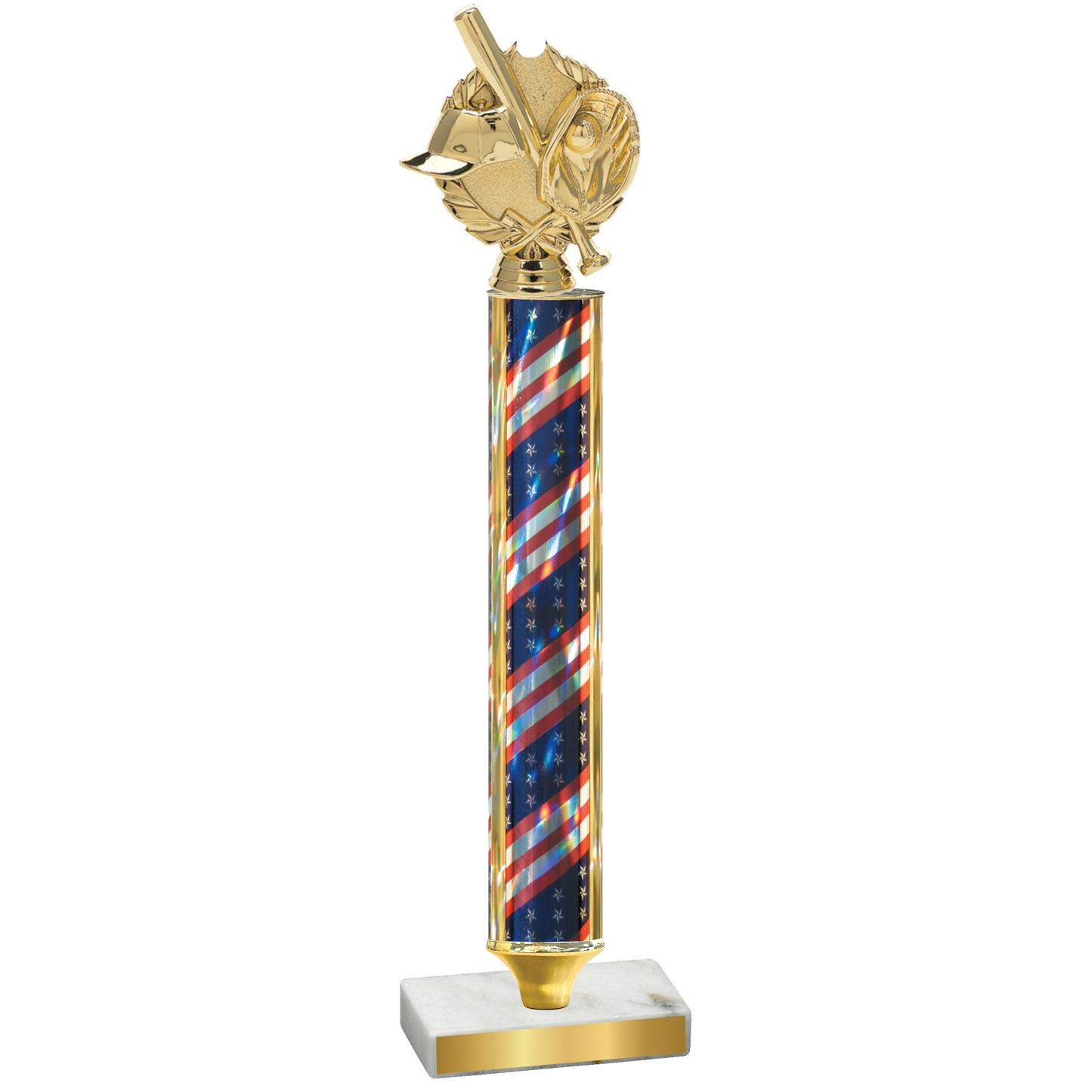 Value Flag USA Baseball Trophy