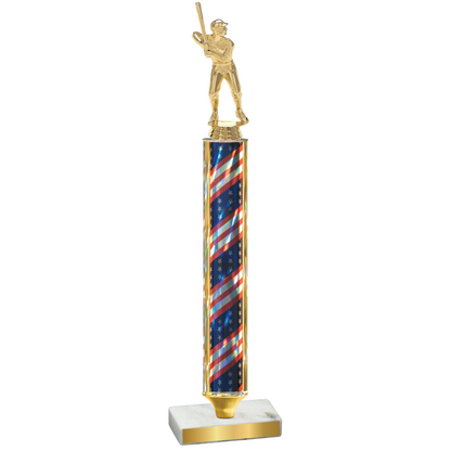 Value Flag USA Baseball Trophy