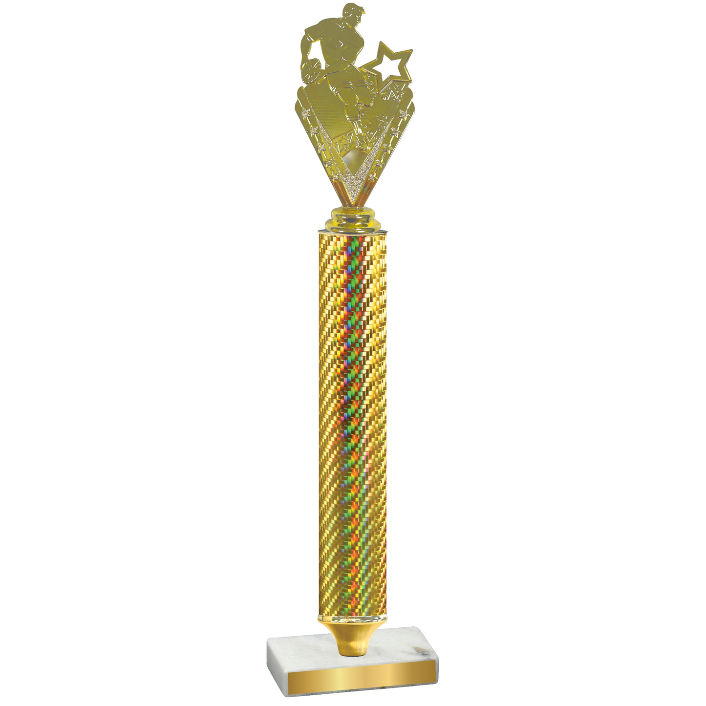 Value Gold Carbon Fiber Rugby Trophy