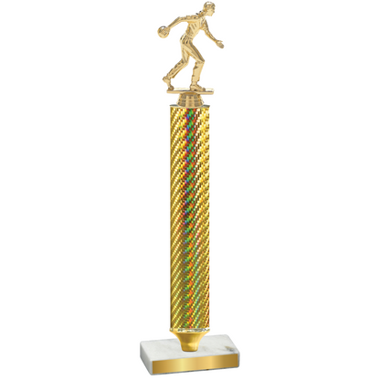 Value Gold Carbon Fiber Bowling Trophy