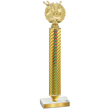 Value Gold Carbon Fiber Bowling Trophy