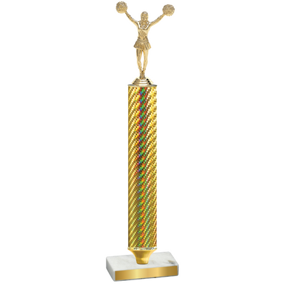 Value Gold Carbon Fiber Cheerleading Trophy