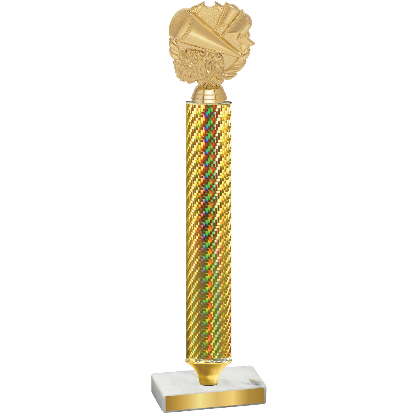 Value Gold Carbon Fiber Cheerleading Trophy