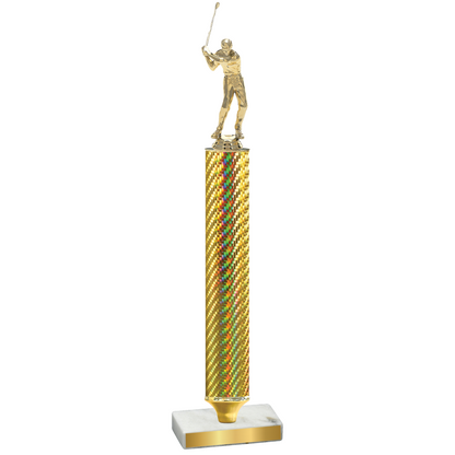 Value Gold Carbon Fiber Golf Trophy