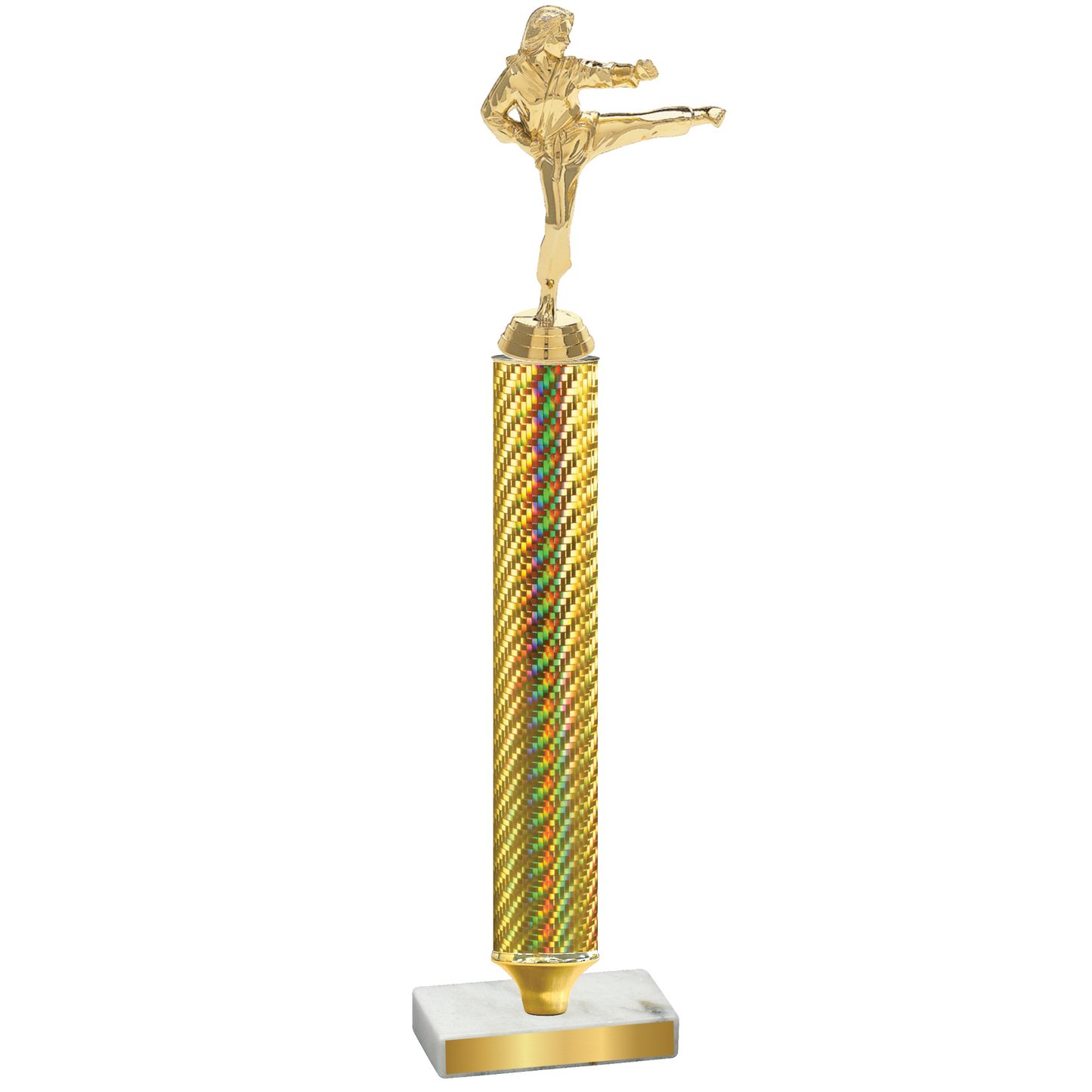 Value Gold Carbon Fiber Karate Trophy