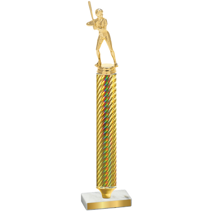 Value Gold Carbon Fiber Softball Trophy