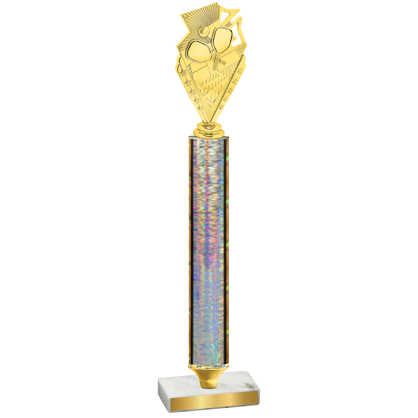 Value Silver Glacier Pickleball Trophy