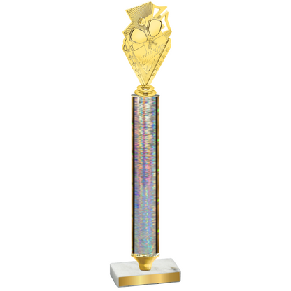 Value Silver Glacier Pickleball Trophy