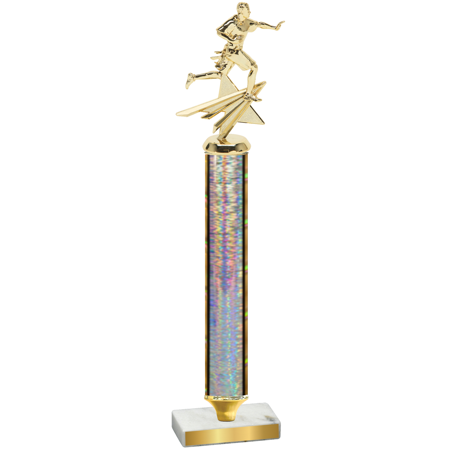 Value Silver Glacier Flag Football Trophy